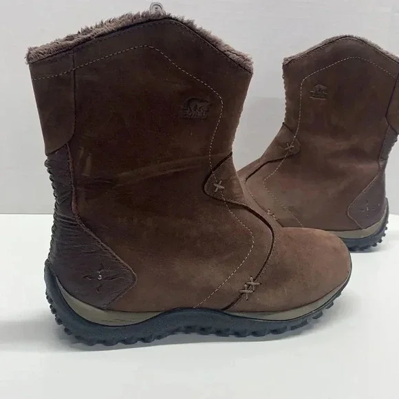 Sorel Maribel Waterproof Suede Boot Thinsulate Dark Brown Women's Size 6 - Picture 2 of 12